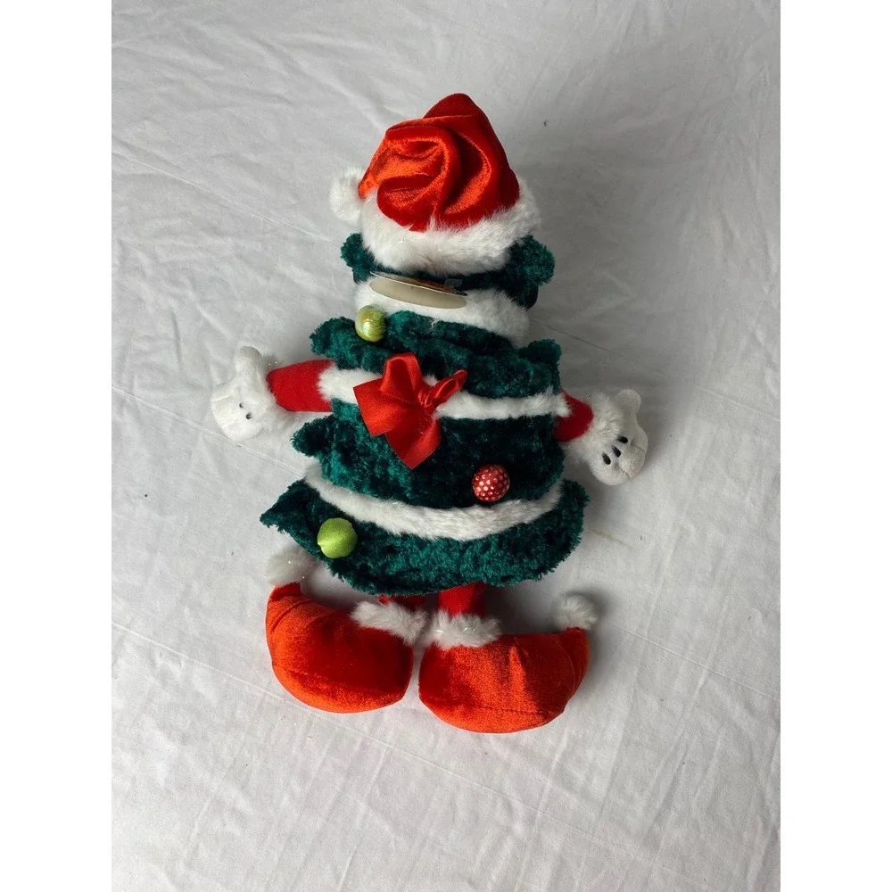 Disney 2010 Festive Goofy Plush Christmas Tree‎ Santa Hat Disneyland